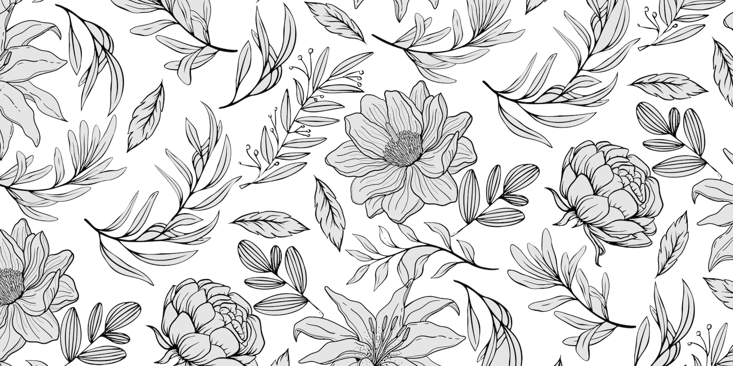 Buy Spring Nature Black Wallpaper Online Happywall