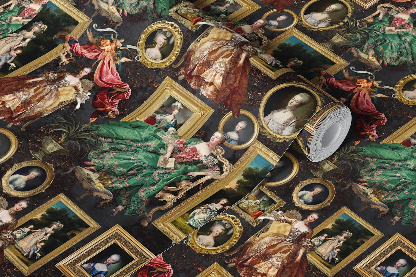 Mystic Lush Rococo Museum Wall Marie Antoinette wallpaper roll