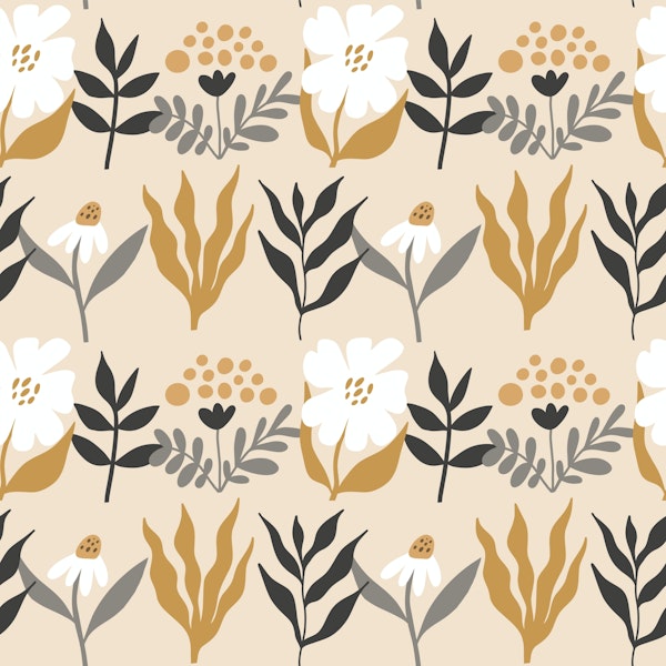 Mid century autumn flowers