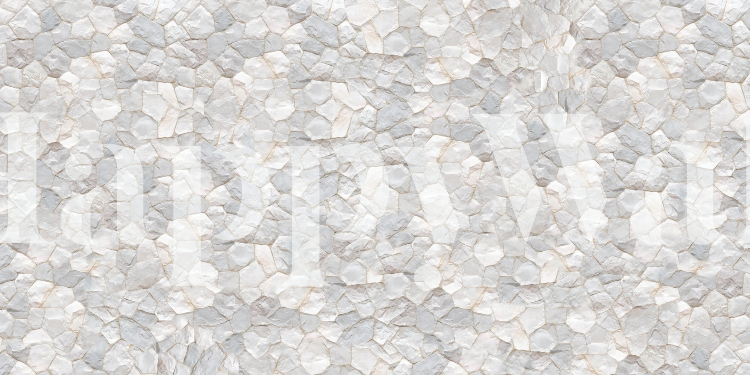 Textured stone wall mural design