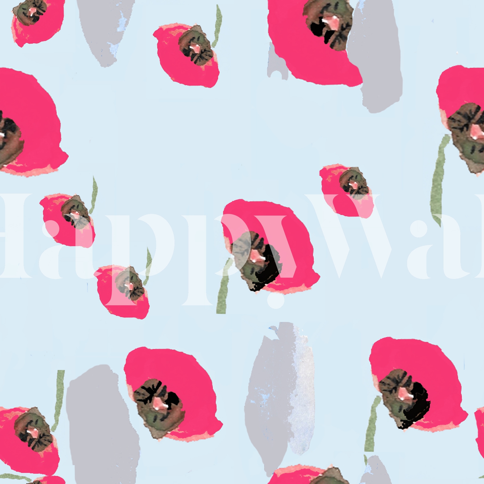 Buy Poppy Pink Wallpaper - High-Quality Wallpapers | Happywall