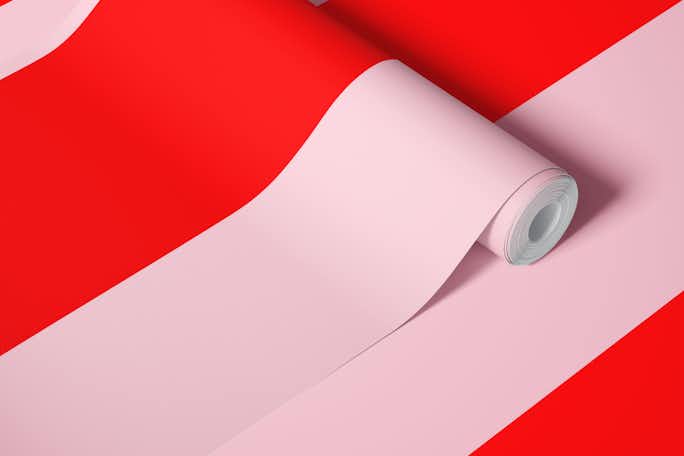 Rot Rosa Streifenwallpaper roll