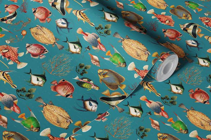Unveiling the Enigmatic Oceania Pattern: A Deep Dive into Navy Teal Secretswallpaper roll