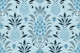 Modern Monochrome Pineapple Damask Teal Blue