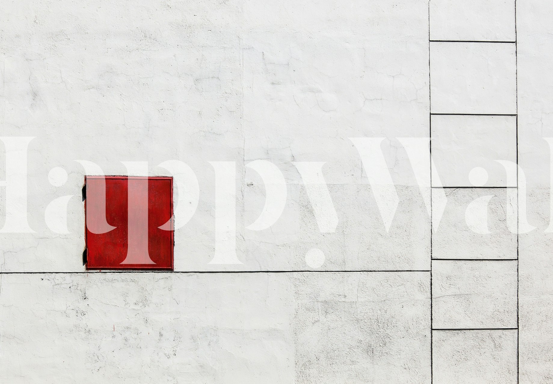 Abstract red square and white textured wallpaper