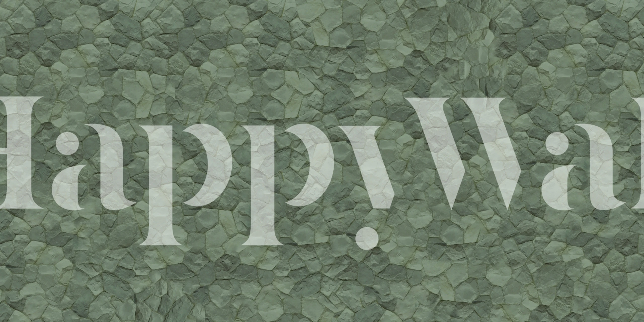 Green stone texture wall mural for serene interior ambiance