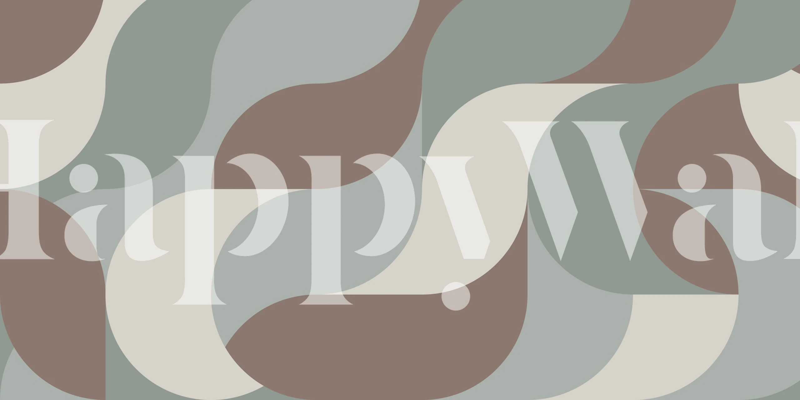 Mid Century Eco wallpaper in a room setting