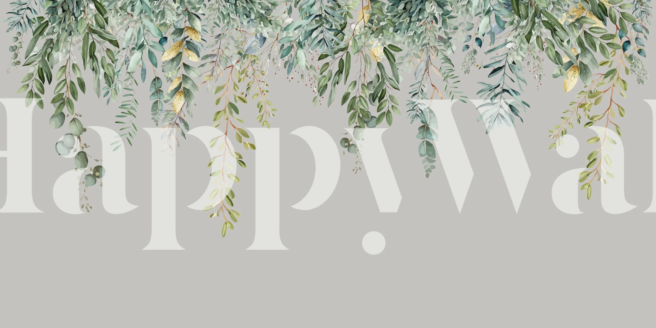 Elegant floral arrangements draped over rocks wall mural