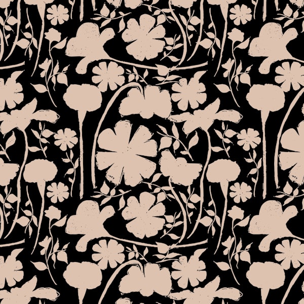 Blooming Silhouettes (Mocha)