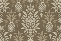 Modern Monochrome Pineapple Chic Textured Brown Beige tapet