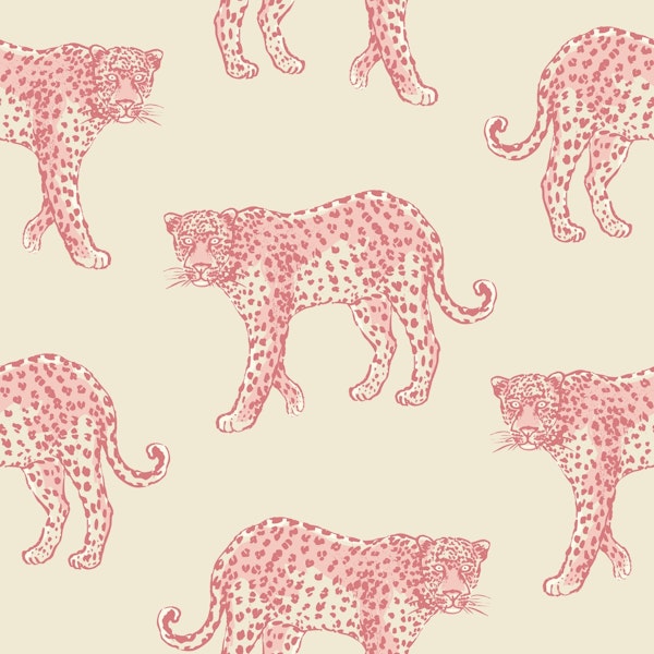 Pink panther on beige