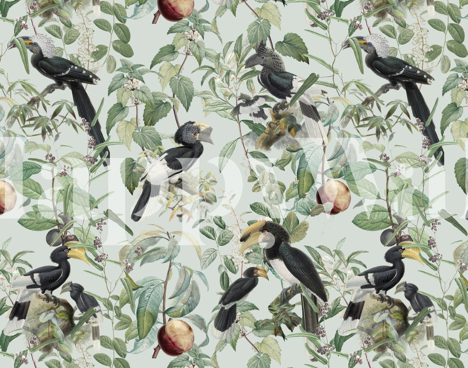 Savannah Full wallpaper design in a room