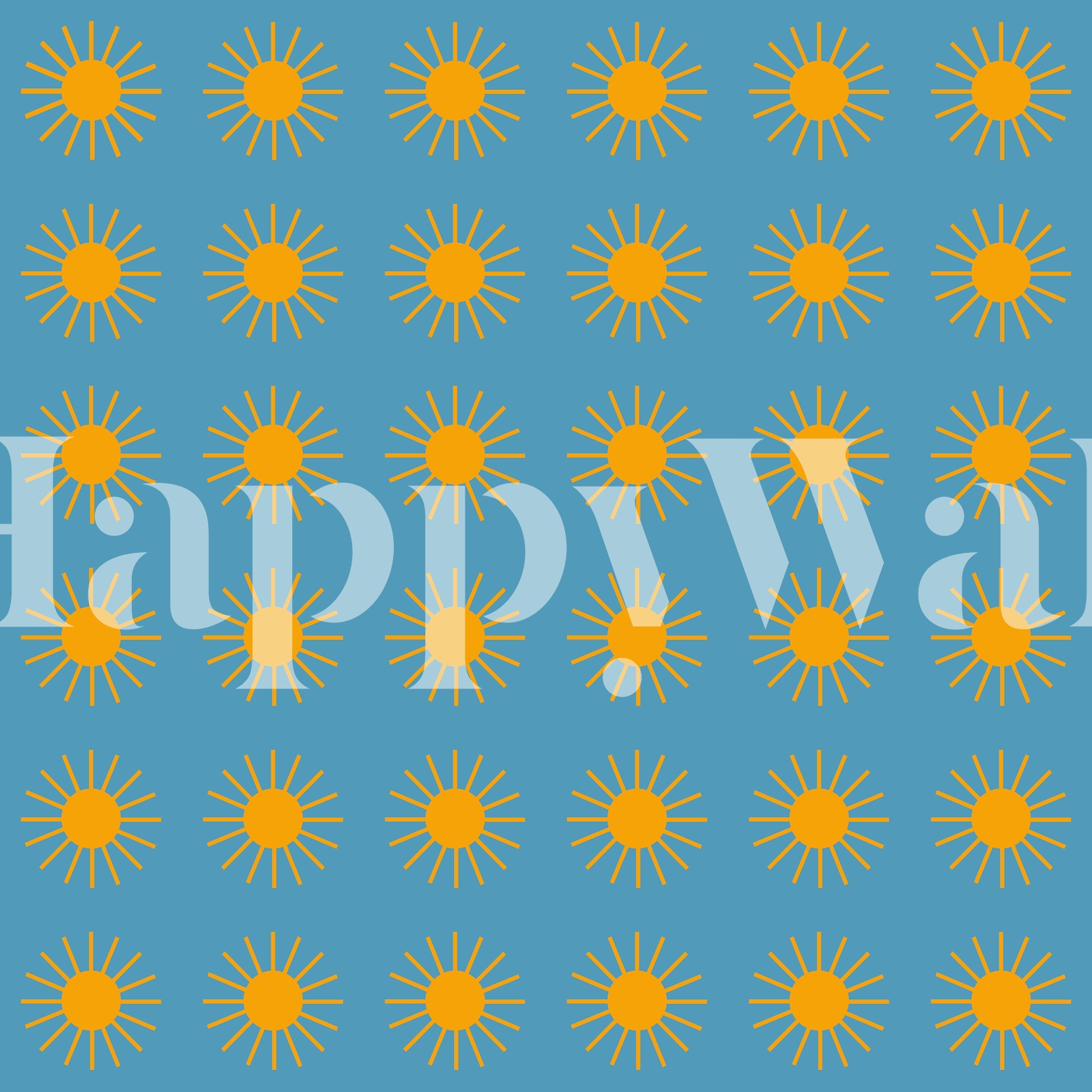 Yellow Suns wallpaper Free shipping Happywall