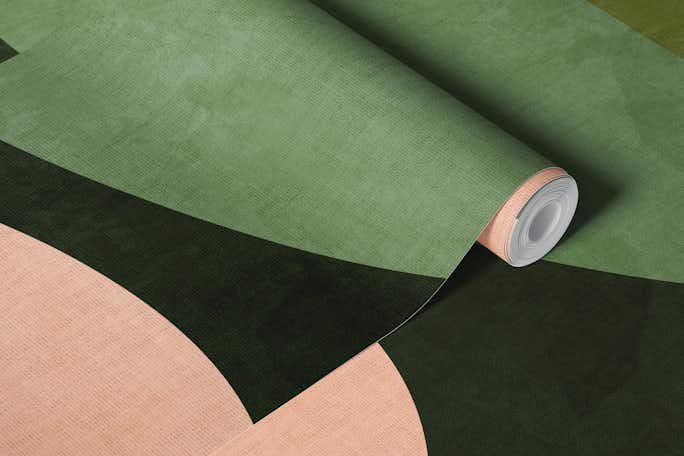 sage green geometric abstractwallpaper roll