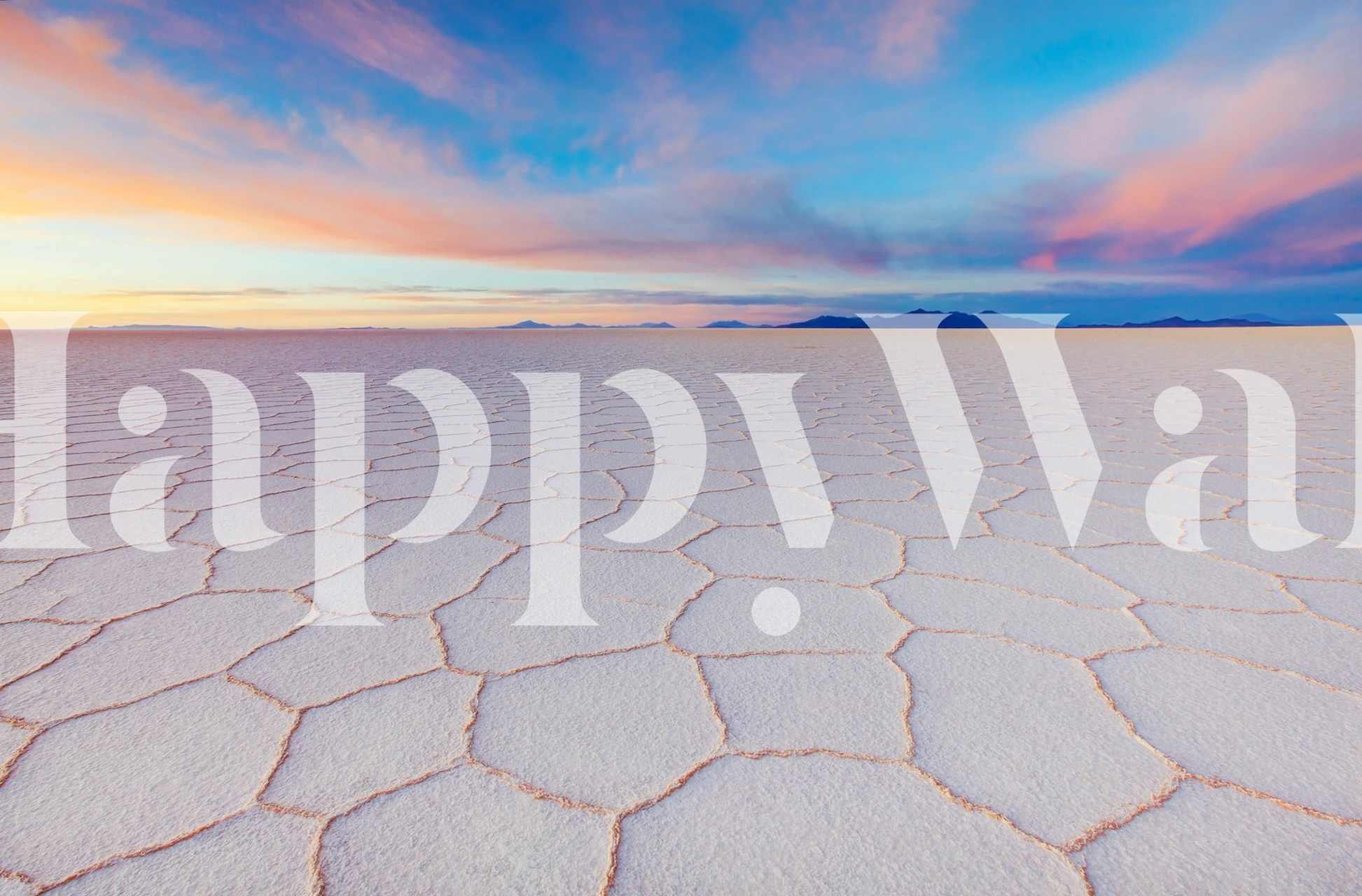 Geometric hexagonal pattern in soft pastel colors wallpaper