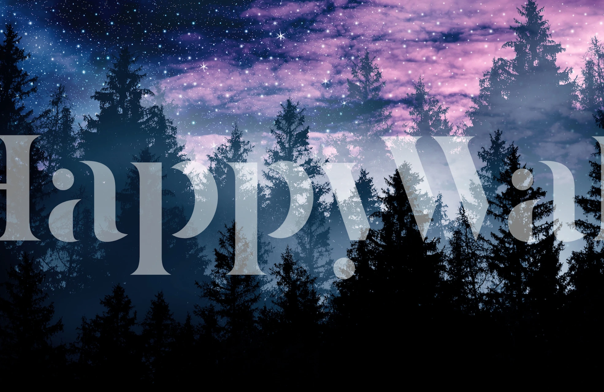 Forest Galaxy Dream wallpaper in a room