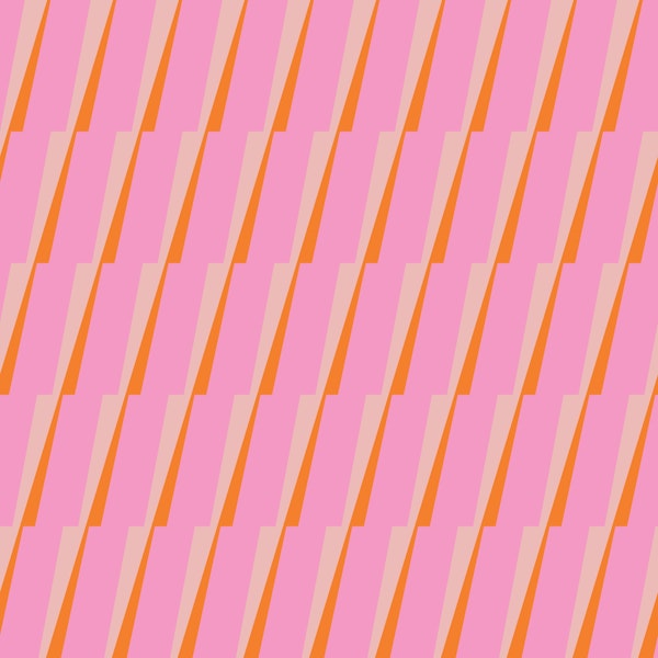 Pink and Orange Geometric Shapes Pattern