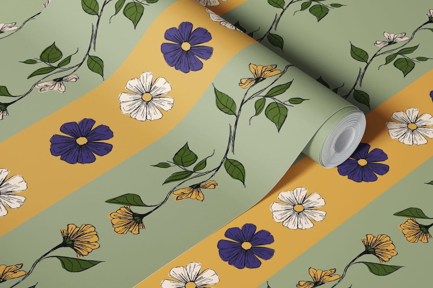 Melodic Florals wallpaper roll