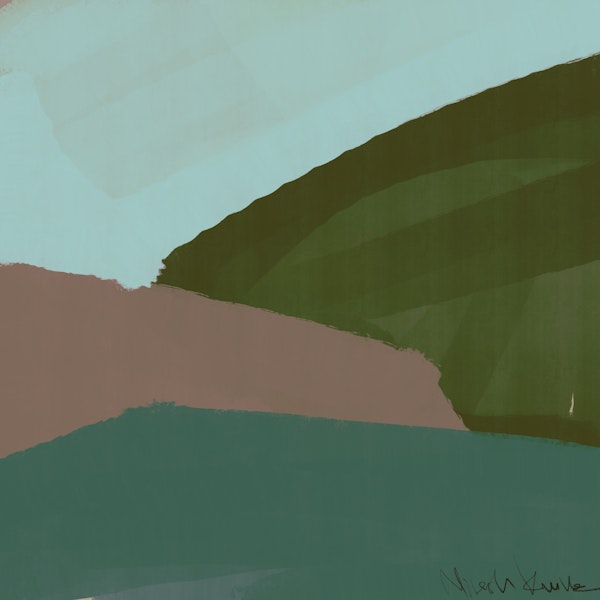 Abstract Paint 04 - Green Landscape
