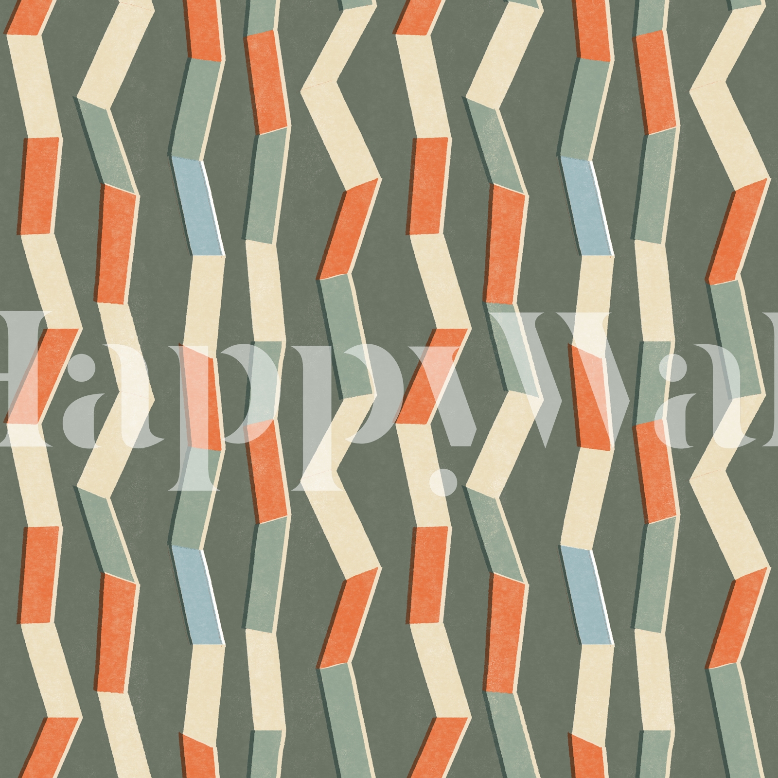 Buy funky zig zag wallpaper online