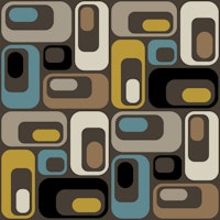 Retro Mod Ovals 27 ταπετσαρία