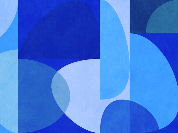 mid century modern blue