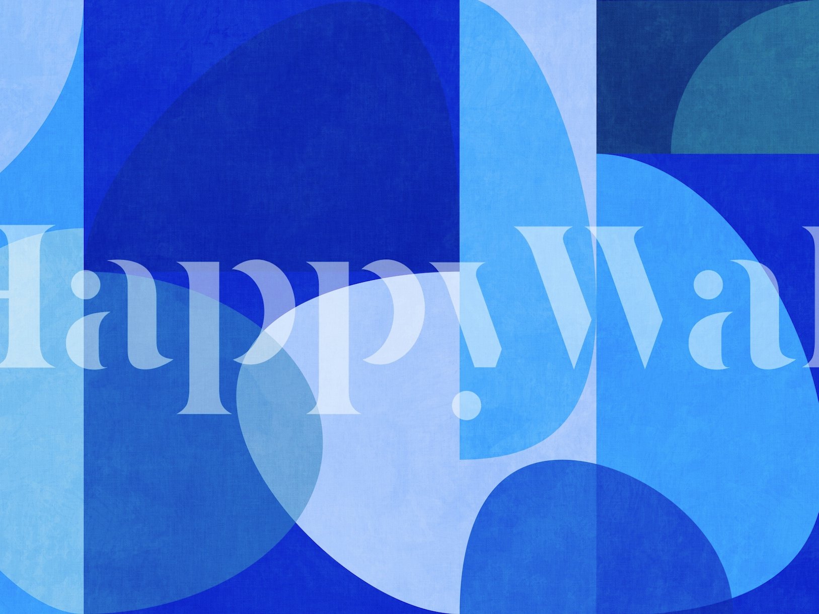 mid century modern blue wallpaper Free shipping Happywall