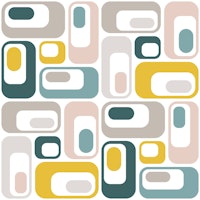 Retro Mod Ovals 04 ταπετσαρία