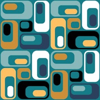 Retro Mod Ovals 12 ταπετσαρία