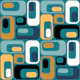 Retro Mod Ovals 12