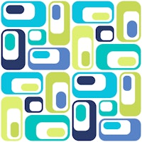 Retro Mod Ovals 03 ταπετσαρία