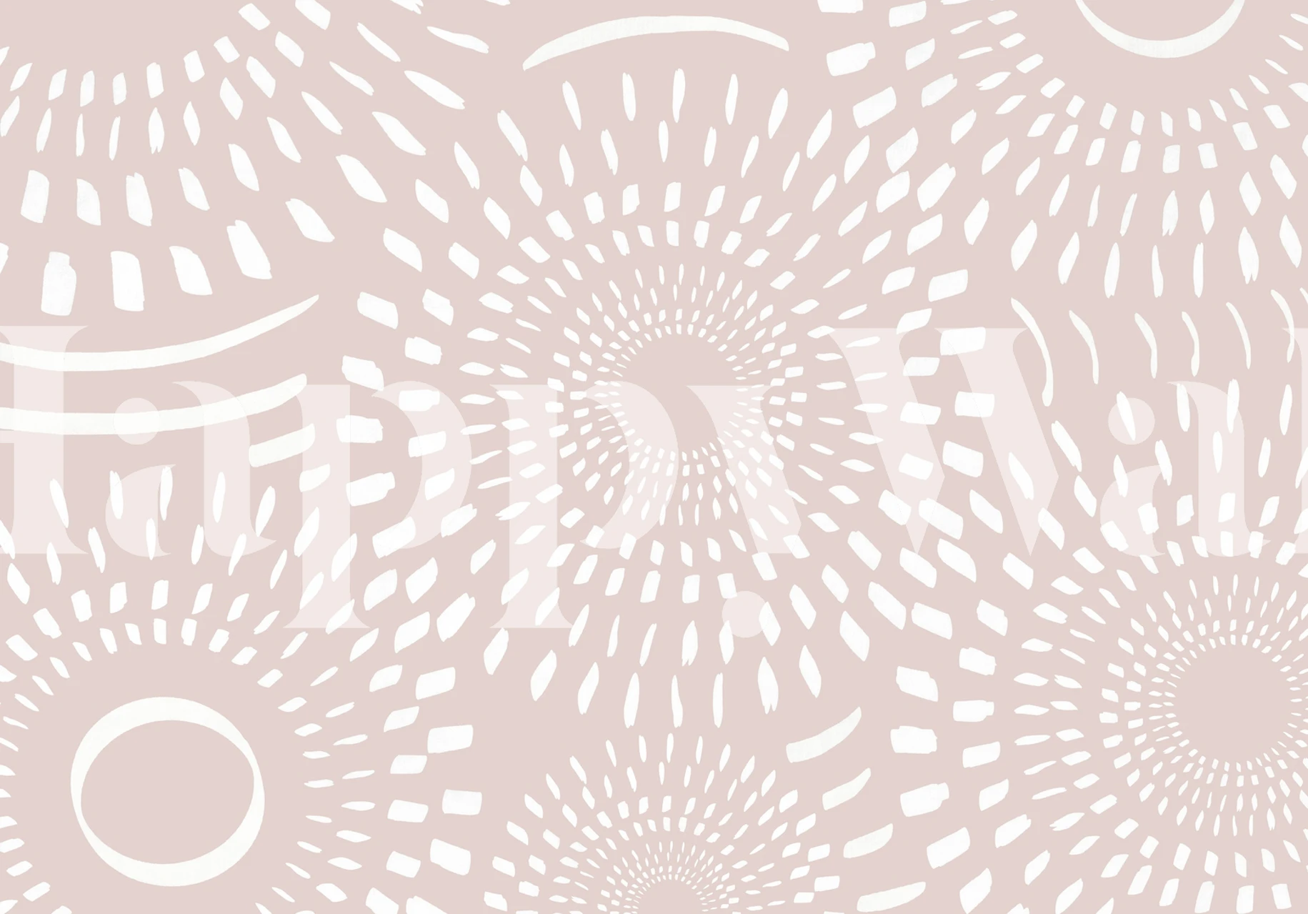 Boho vibes Tapete in einem Raum präsentiert