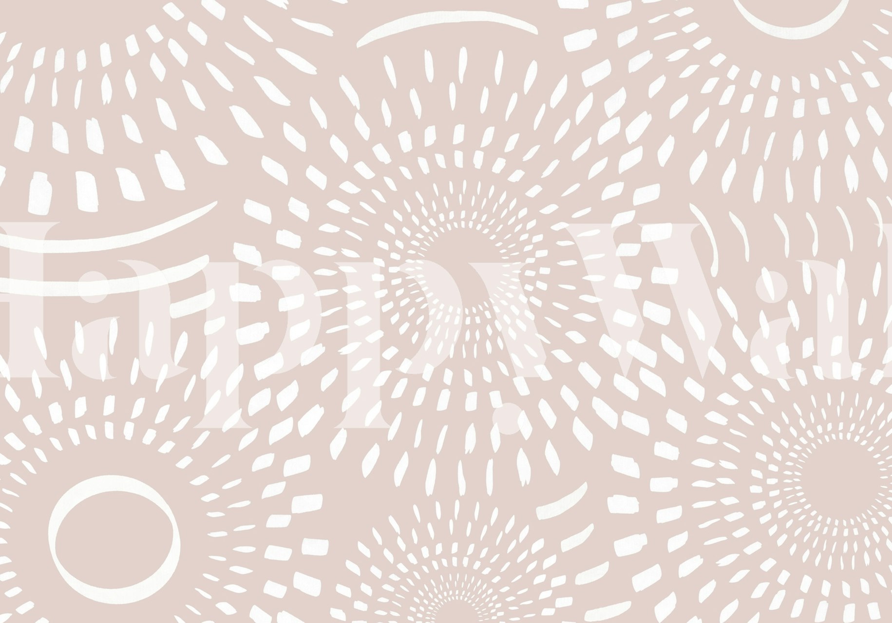 Papier peint Boho vibes affiché dans une pièce