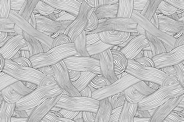 Monochromatic Abstract Handmade Lines and Stripes