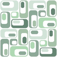 Retro Mod Ovals Mint Shades ταπετσαρία