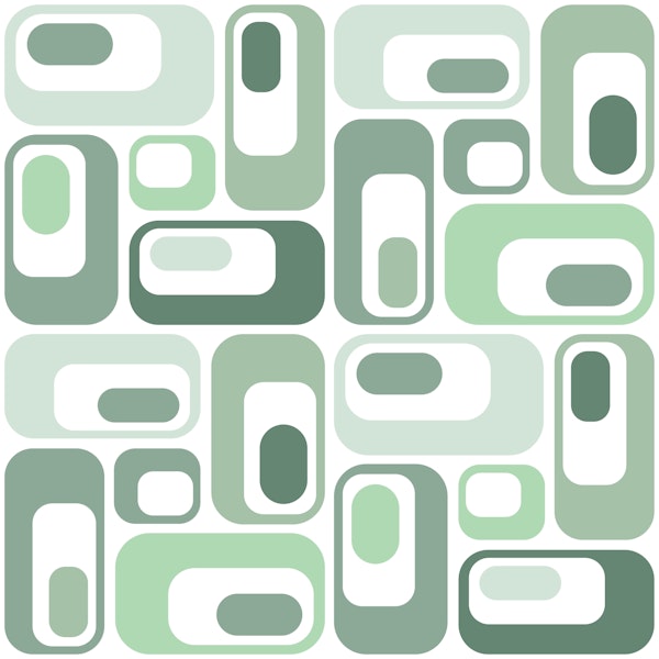 Retro Mod Ovals Mint Shades