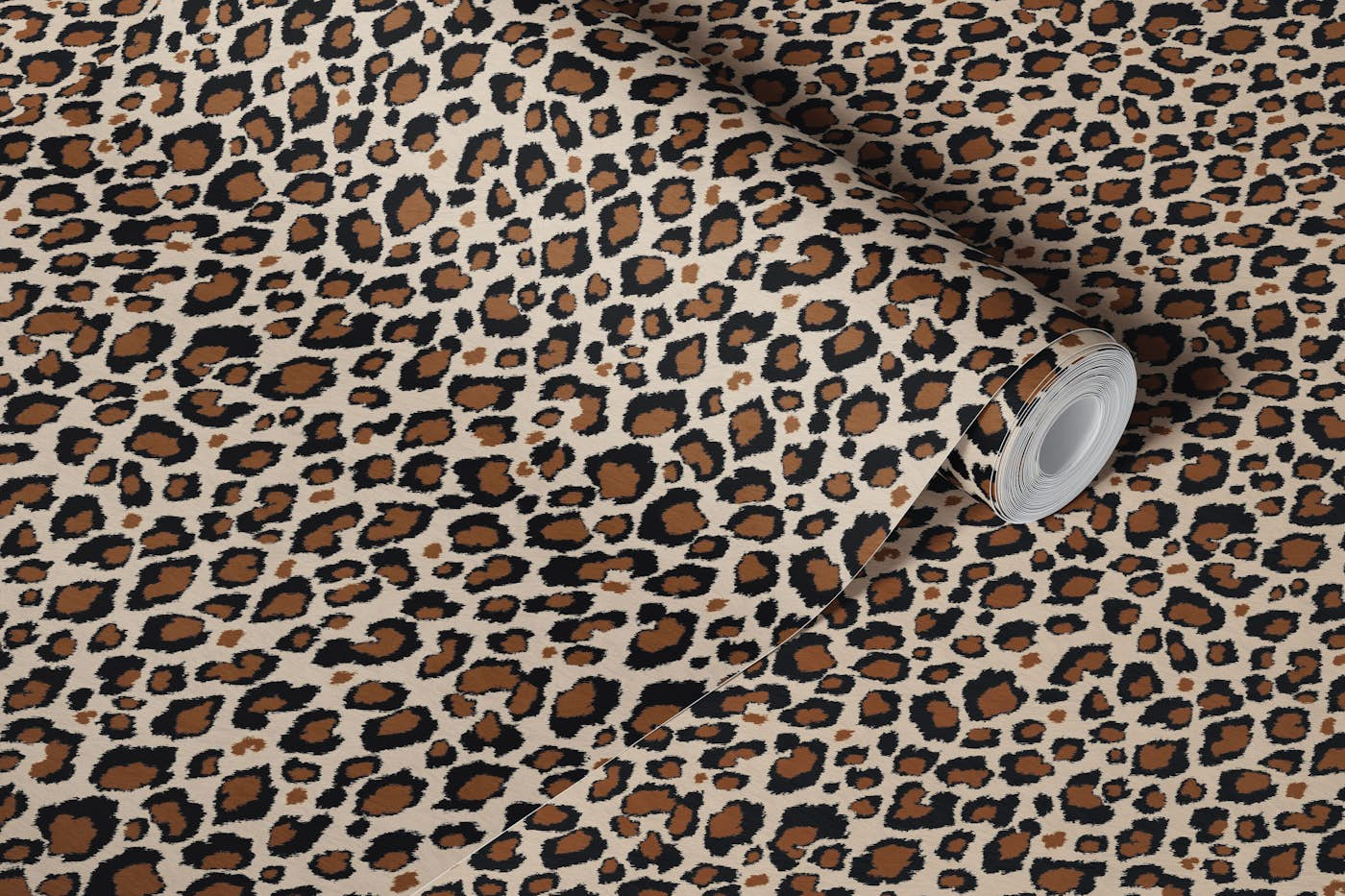 Classic Leopard Pattern wallpaper roll