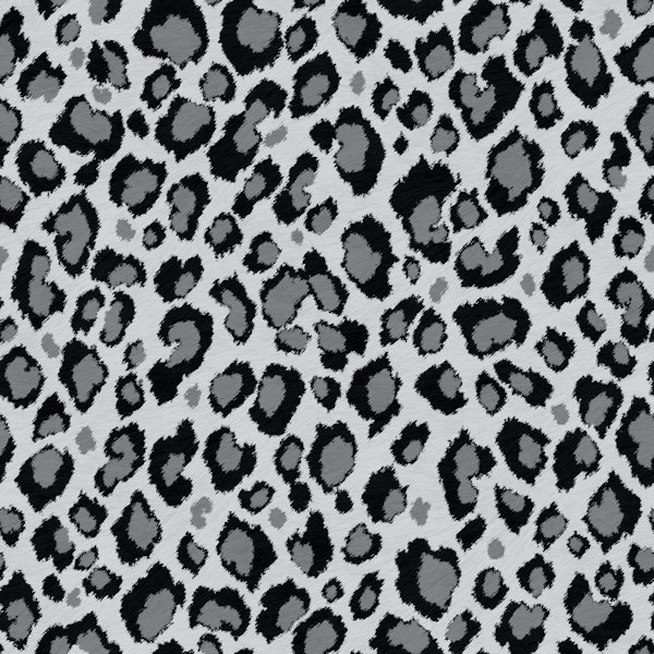Leopard Pattern Grey Black