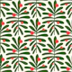 2867 B - abstract leaves pattern, green red