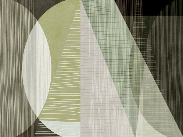modern vintage geometry green