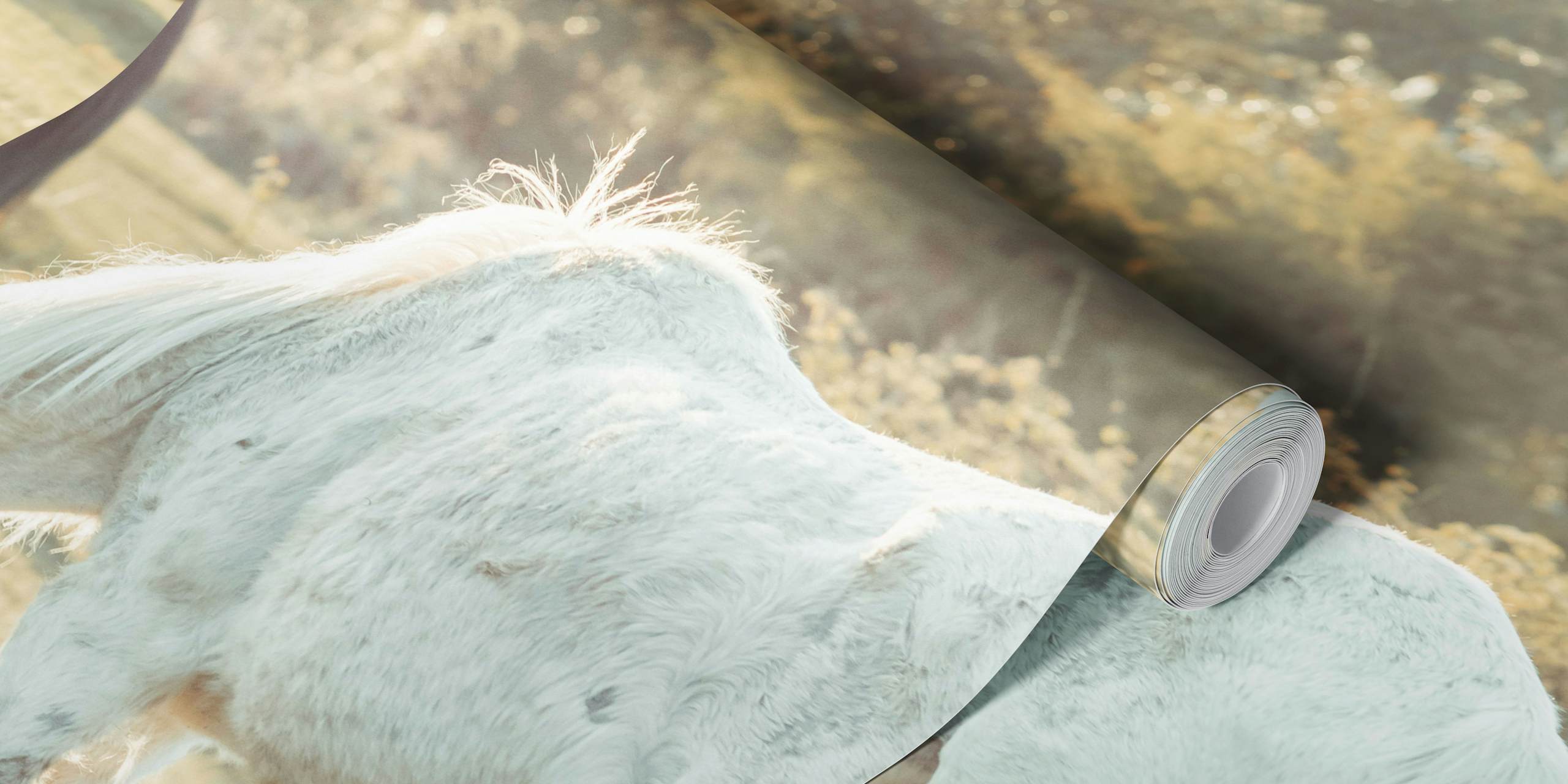 Grazing Horses i en naturlig setting