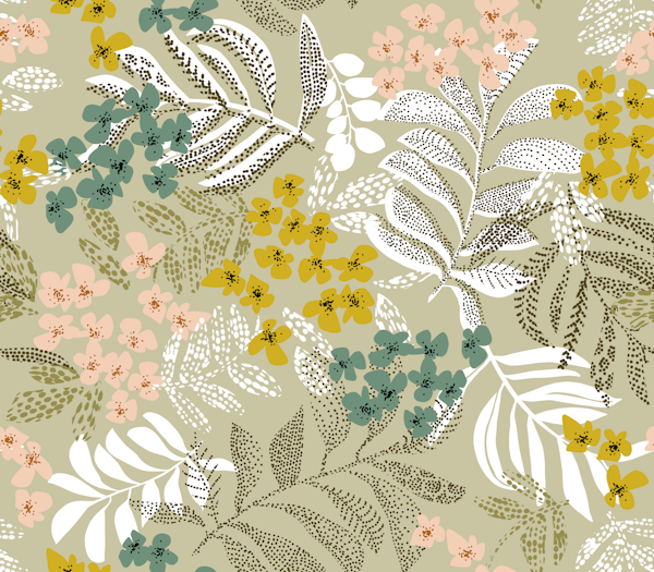 autumn leaves sage green