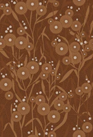 Japandi Flowers earth tone behang