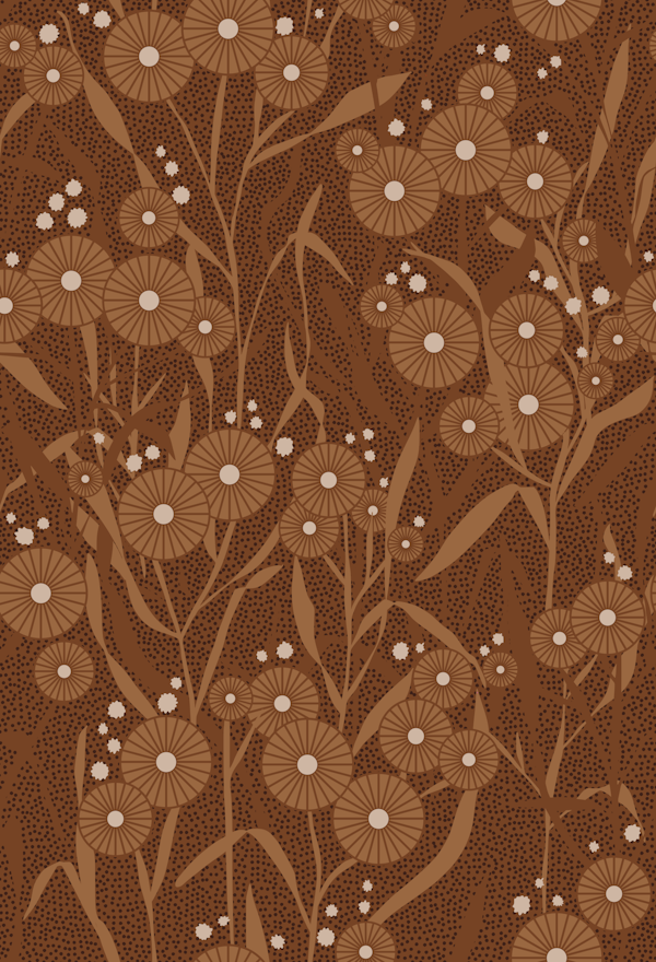 Japandi Flowers earth tone