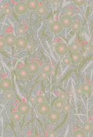 Japandi Flowers light green behang