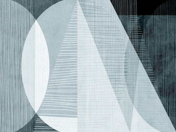 abstract lined mid century boho