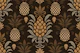 Modern Monochrome Pineapple Chic Brown