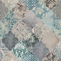 Moroccan Tiles Duck Egg Blue Grey Small wallpaper