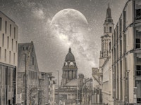 Leeds starry night tapeta