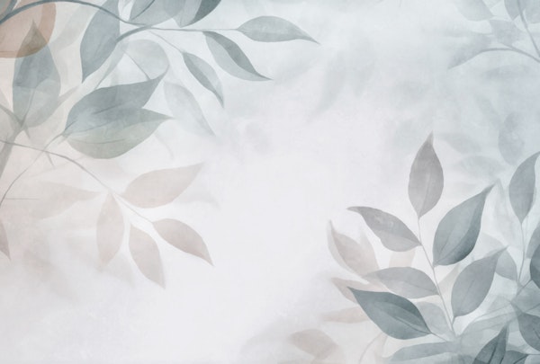 Calm Foliage Pastel Teal